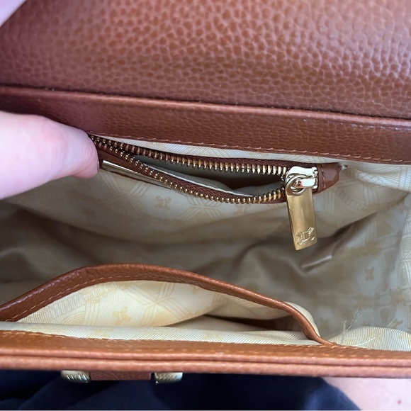 Sancia NWOT brown leather saddle bag in cognac - Picture 3 of 4